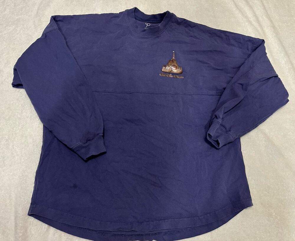 Walt Disney World 50th Anniversary Spirit Jersey Purple Size M *DEFECTS*